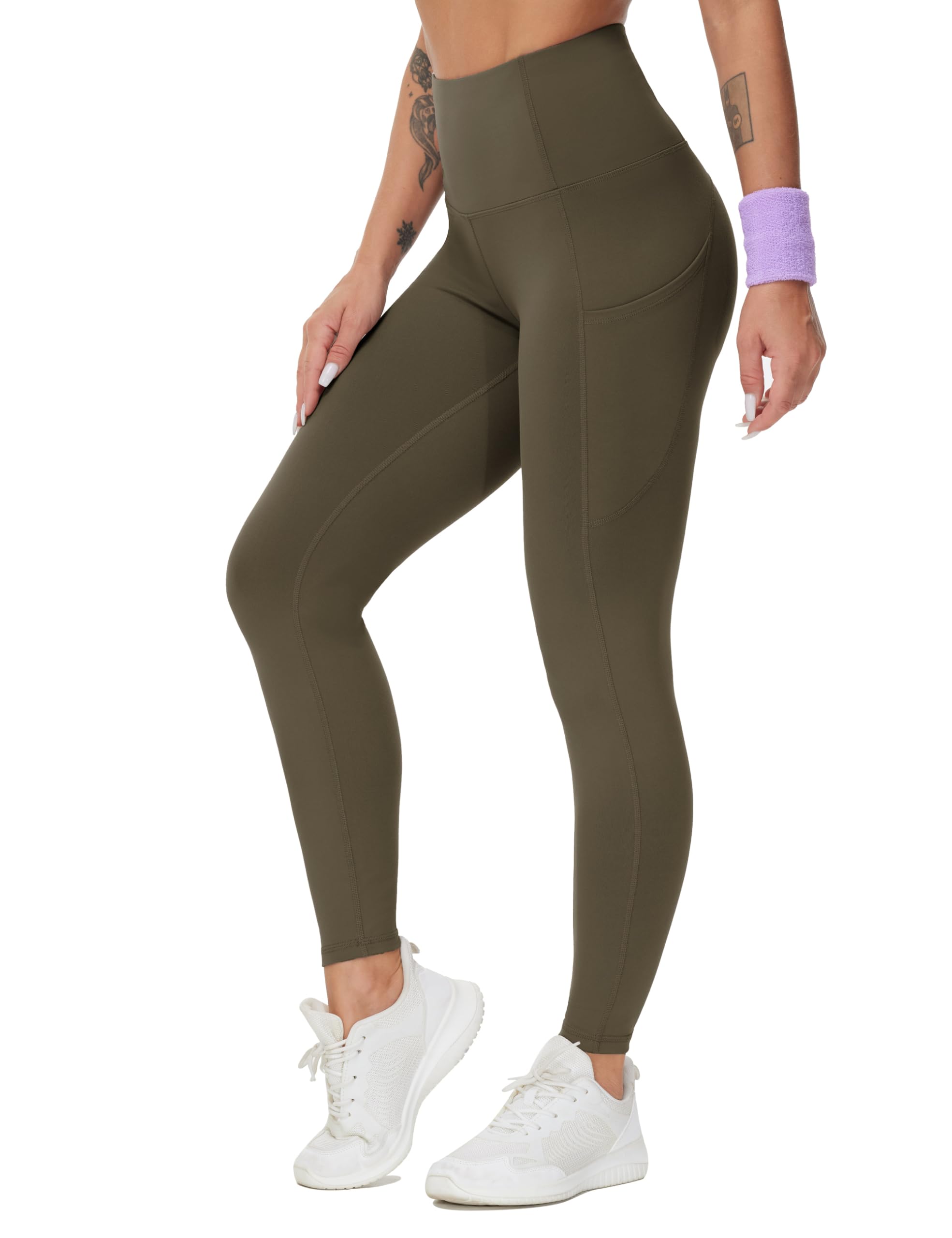 THE GYM PEOPLE Women’s High-Waist Thick Yoga Leggings