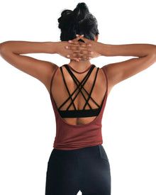 OYANUS Women’s Open-Back Yoga & Workout Tank Top