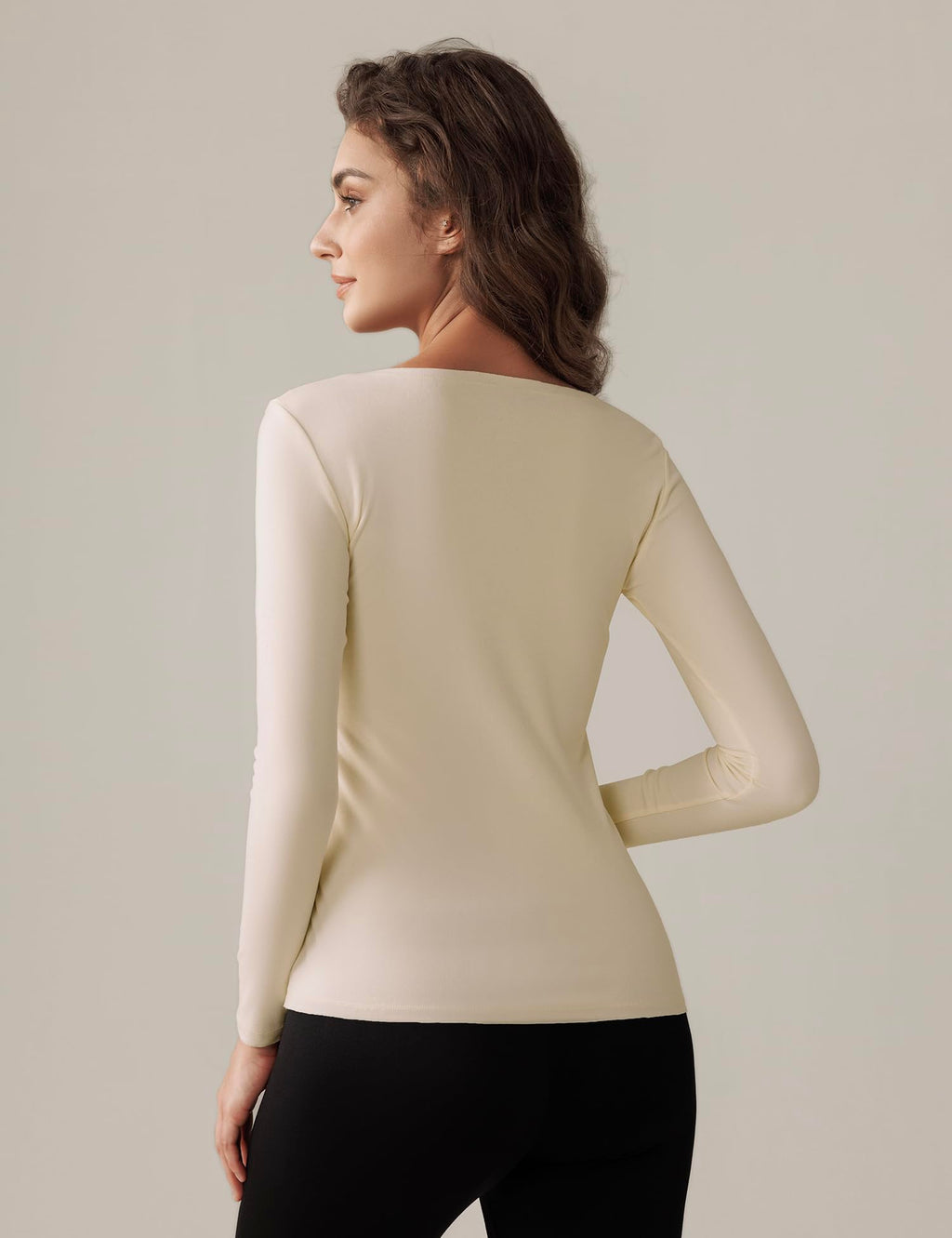 Bonneuitbebe Women’s Fleece-Lined Thermal Long-Sleeve Shirt
