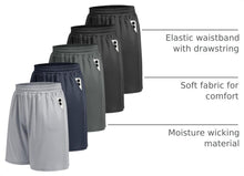 Men’s 5-Pack Quick-Dry Athletic Gym & Basketball Shorts