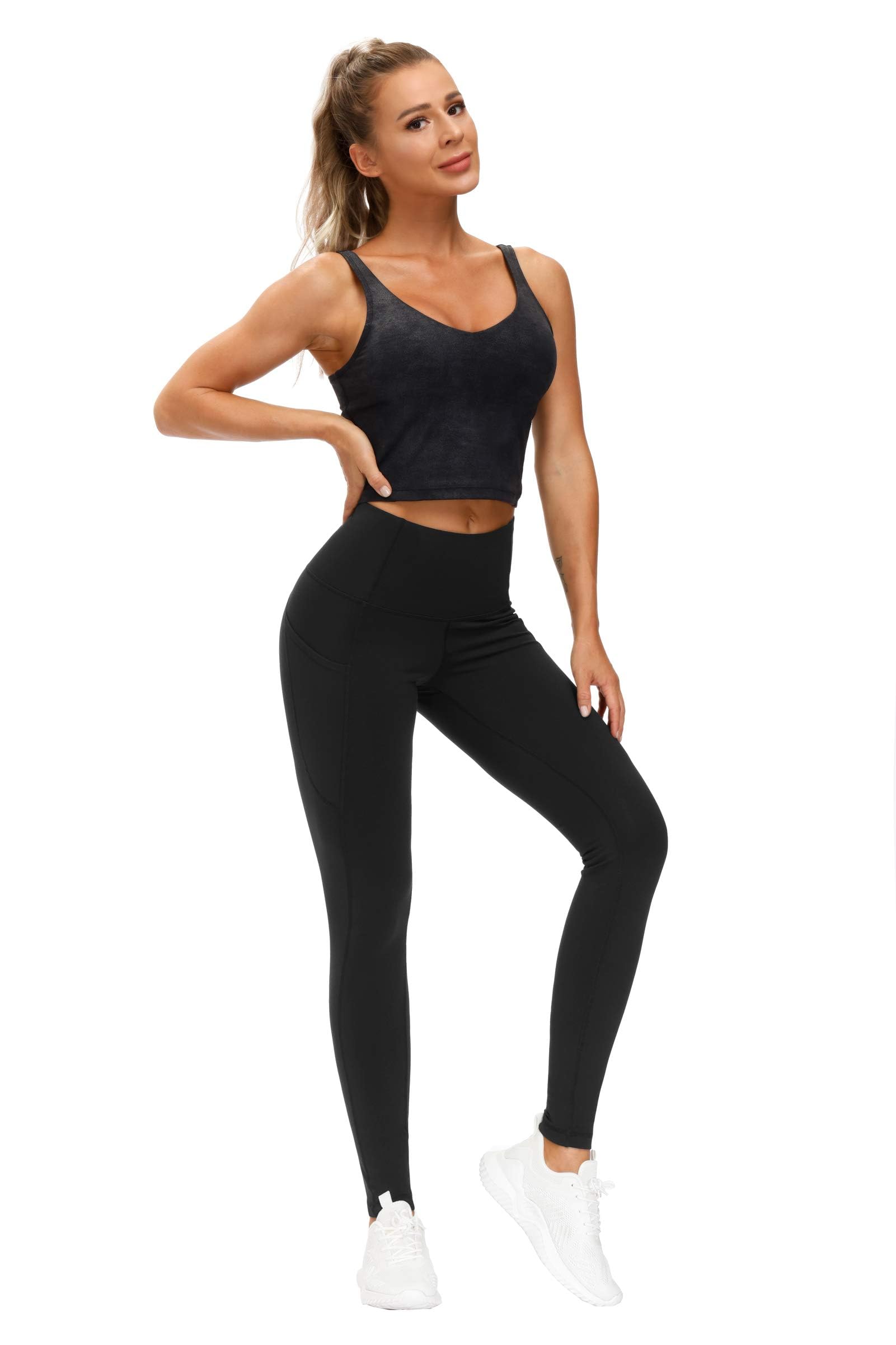 THE GYM PEOPLE Women’s High-Waist Thick Yoga Leggings