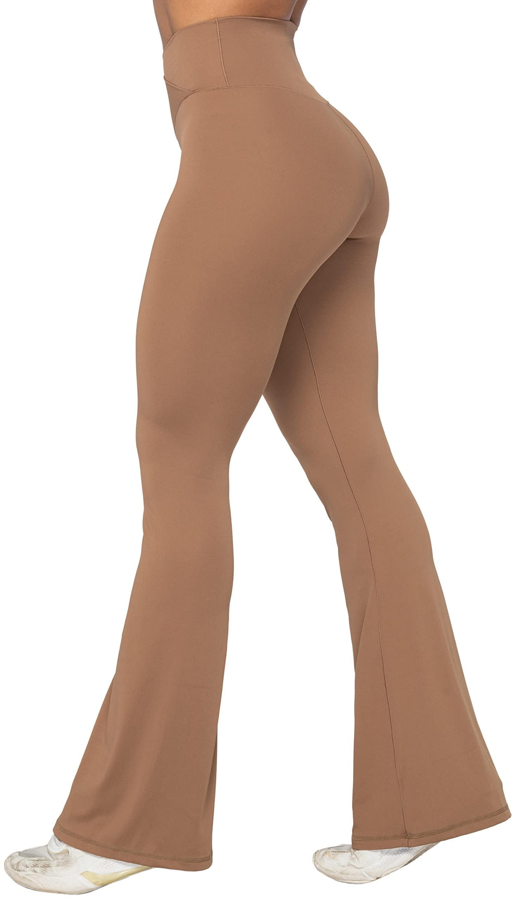 Sunzel Women’s Crossover High-Waist Flare Yoga Leggings
