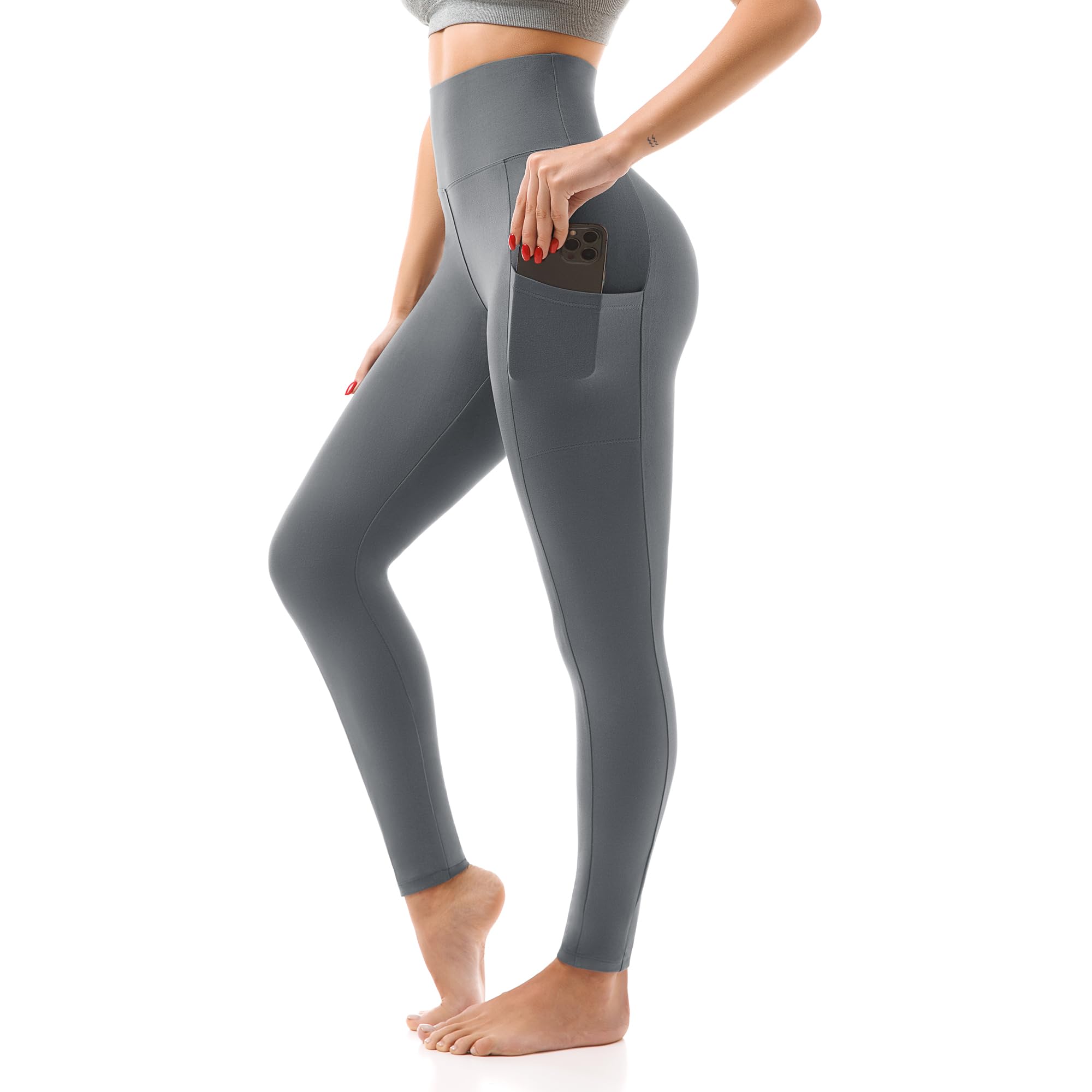 SINOPHANT Women’s High-Waist Leggings with Pockets