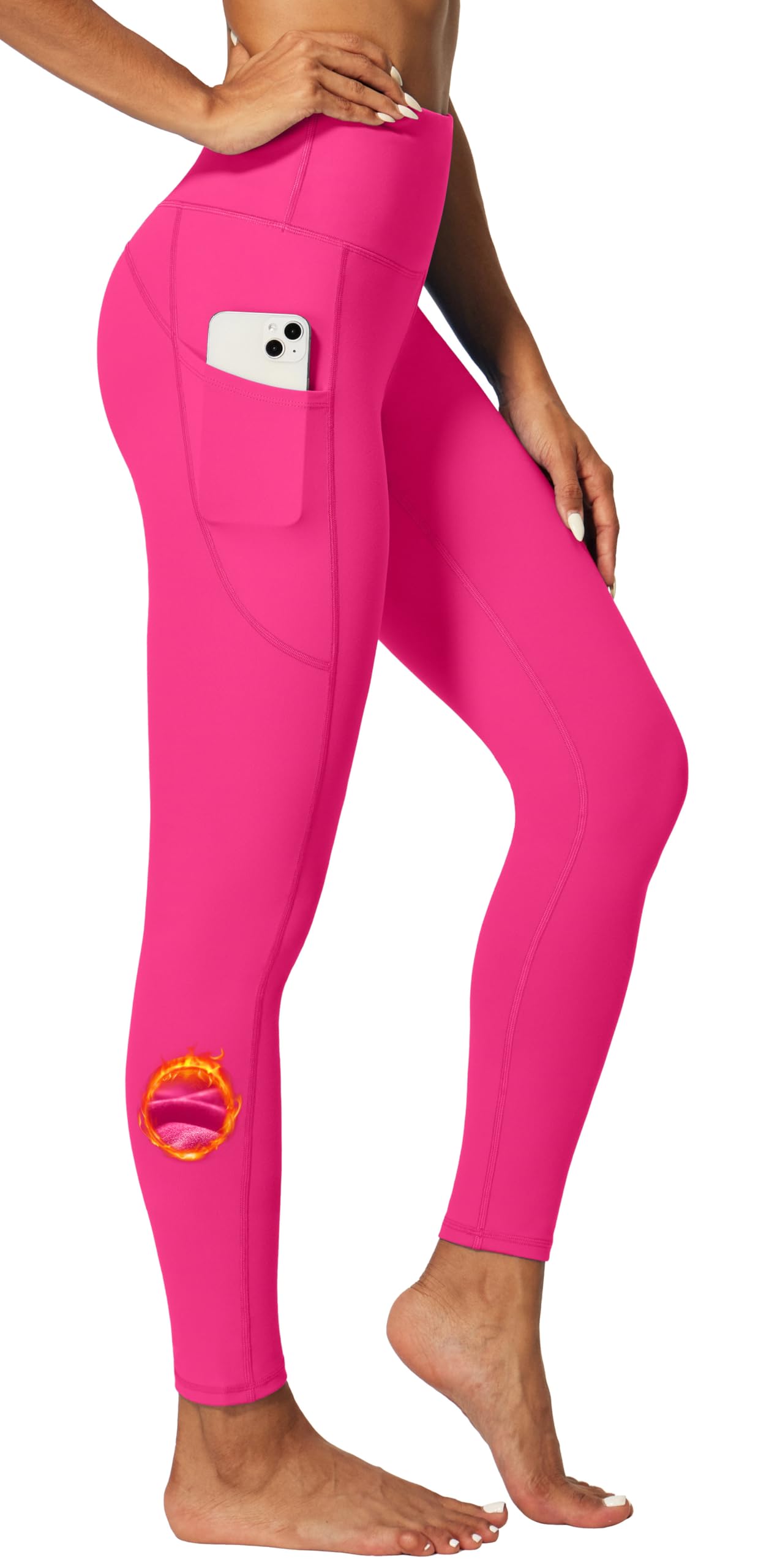 IUGA Women’s Fleece-Lined Thermal Winter Leggings with Pockets
