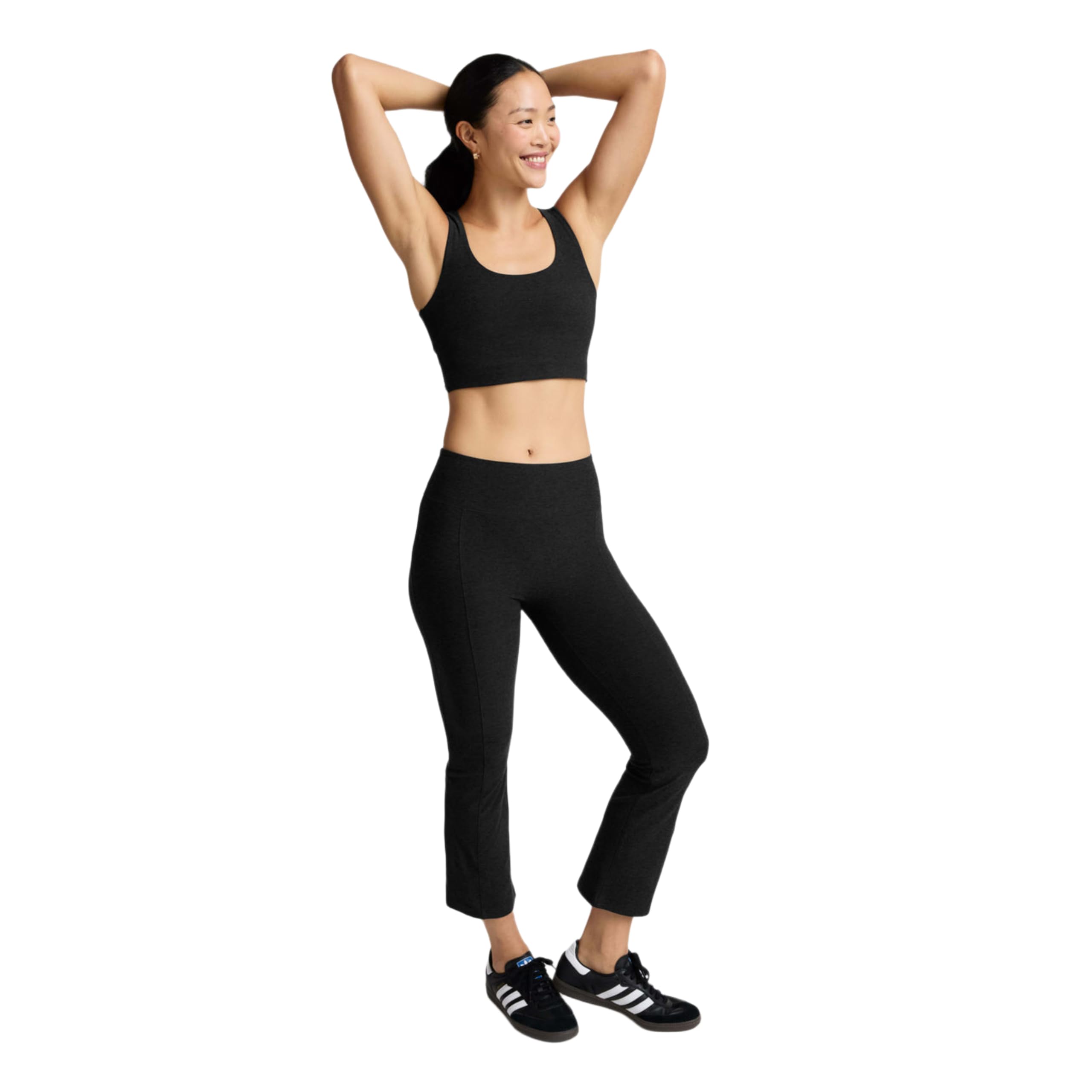 Beyond Yoga Women’s Pintuck High-Waist Kick Flare Pants