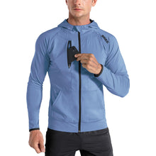BROKIG Men’s Windbreak Running Jacket with Zip-Up Hood