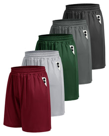 Men’s 5-Pack Quick-Dry Athletic Gym & Basketball Shorts