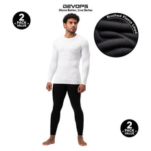 DEVOPS Men’s Fleece Thermal Compression Base Layer Pants