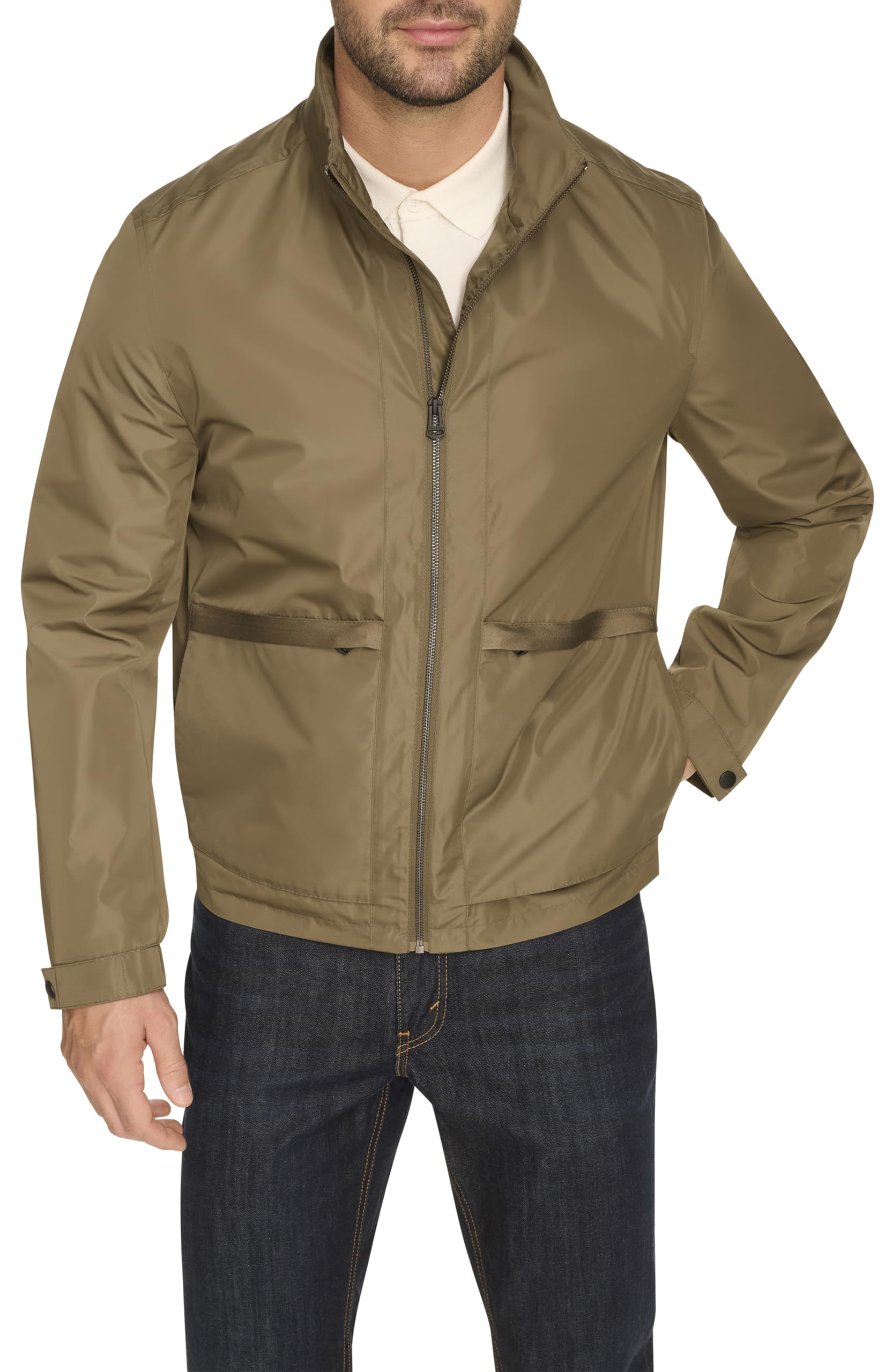Cole Haan Men’s Self-Packable Long-Sleeve Windbreaker