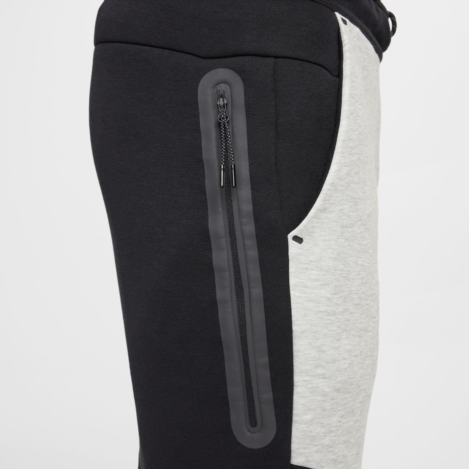 Nike Tech Men's Fleece Joggers Size-Small Black Heather Grey