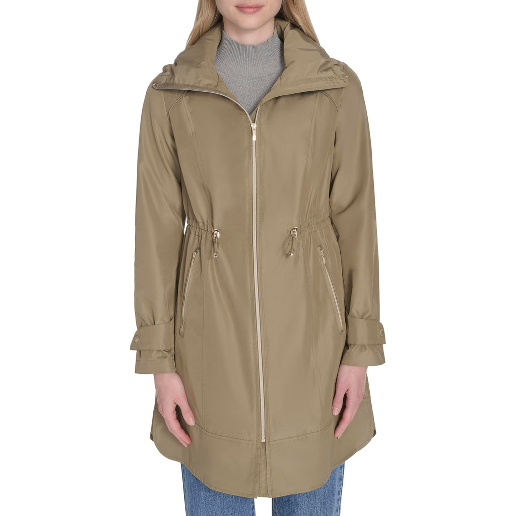 Cole Haan Women’s Packable Lightweight Travel Rain Jacket
