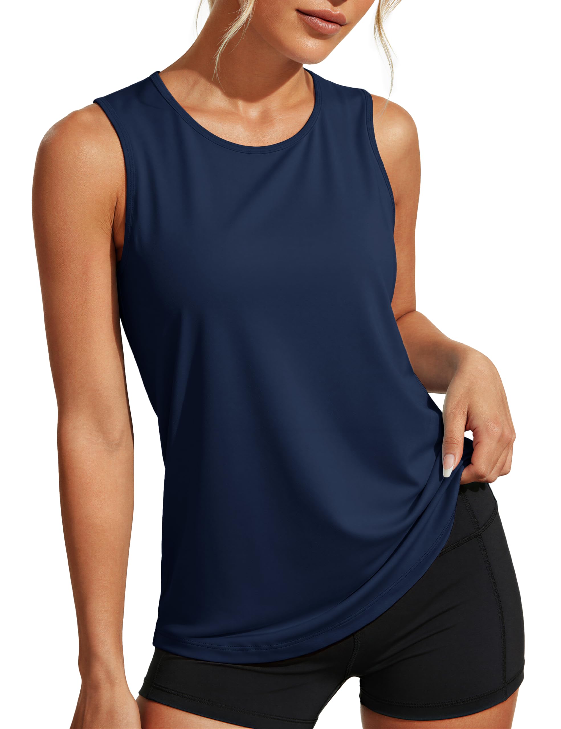 MAGCOMSEN Sleeveless Tops for Women Workout Tank Top Athletic Dry Fit Shirt