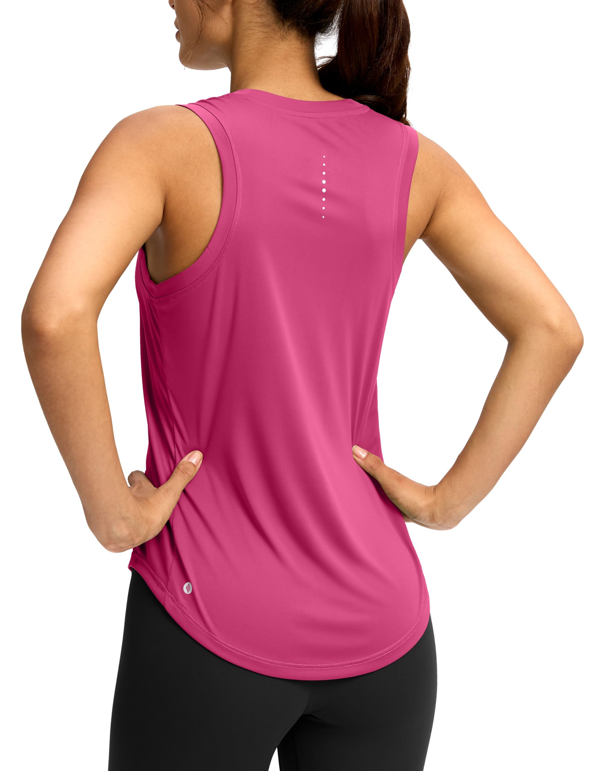 SANTINY Women’s Racerback Athletic Workout Tank Top