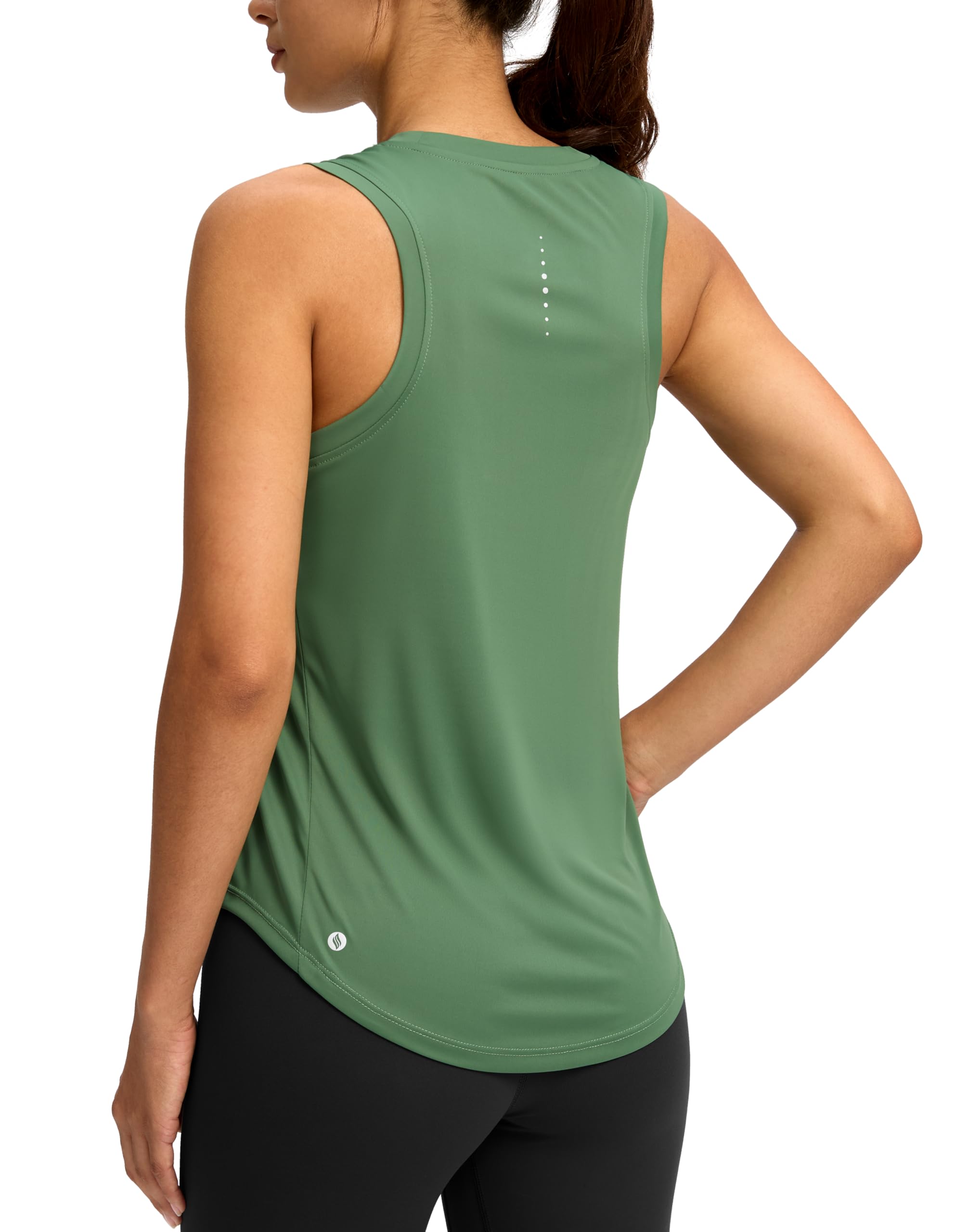 SANTINY Women’s Racerback Athletic Workout Tank Top