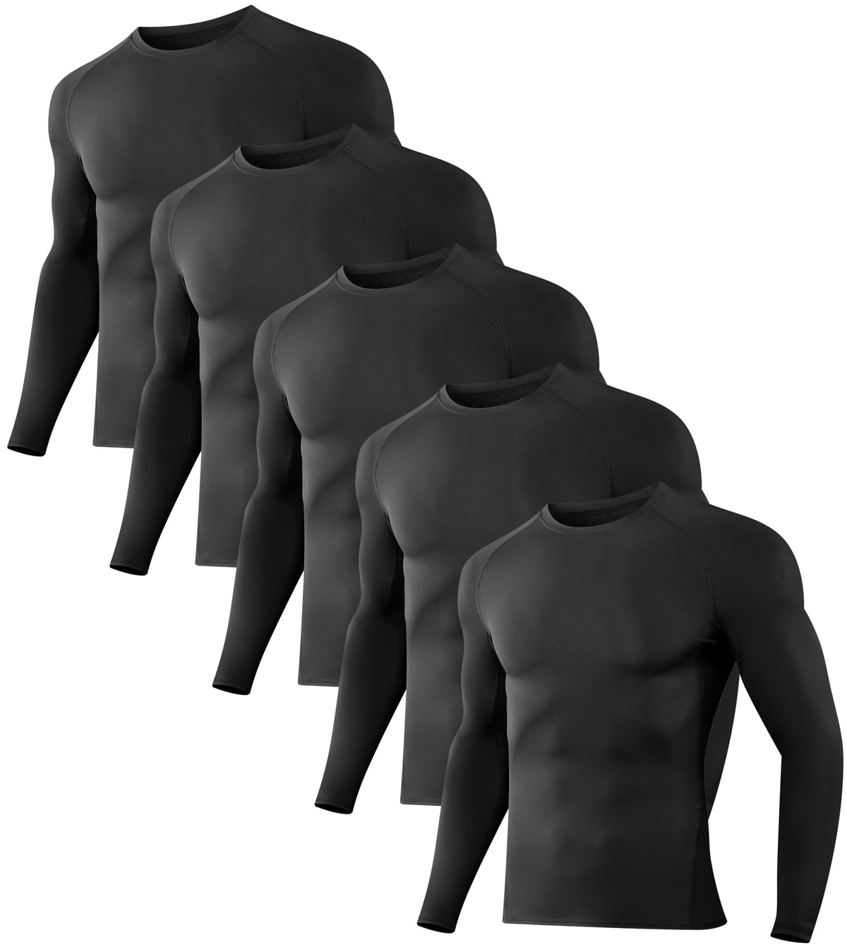 Dalavch Men’s Long-Sleeve Compression Training Shirts
