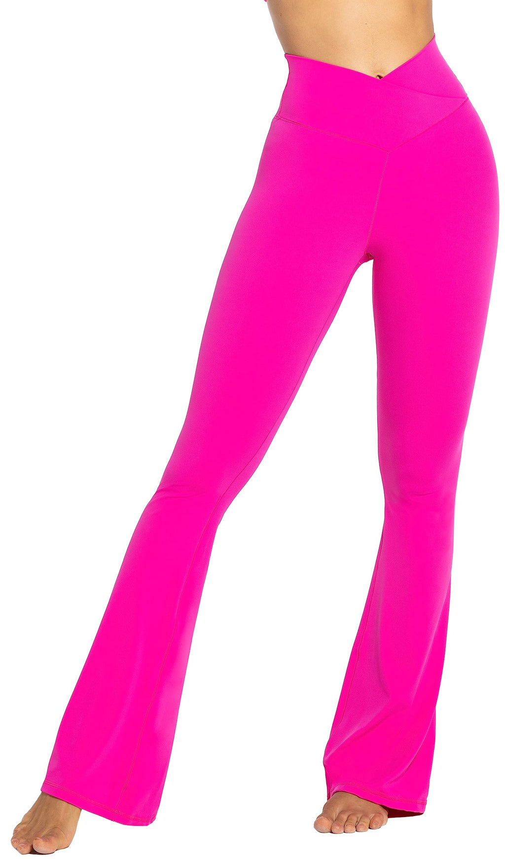 Sunzel Women’s Crossover High-Waist Flare Yoga Leggings
