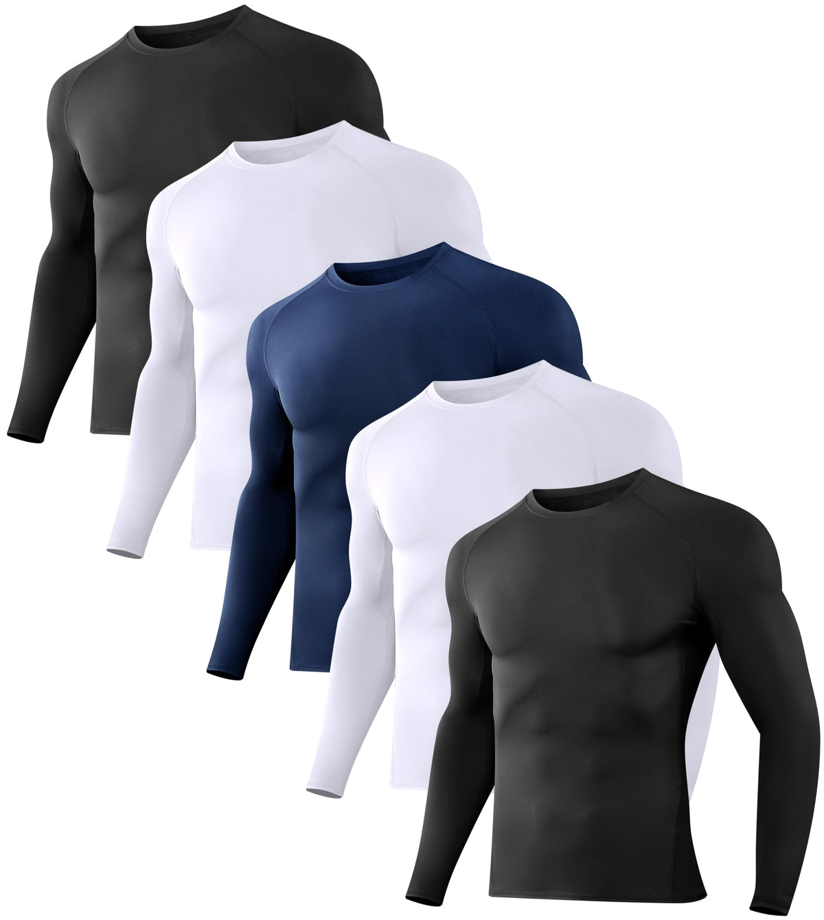 Dalavch Men’s Long-Sleeve Compression Training Shirts
