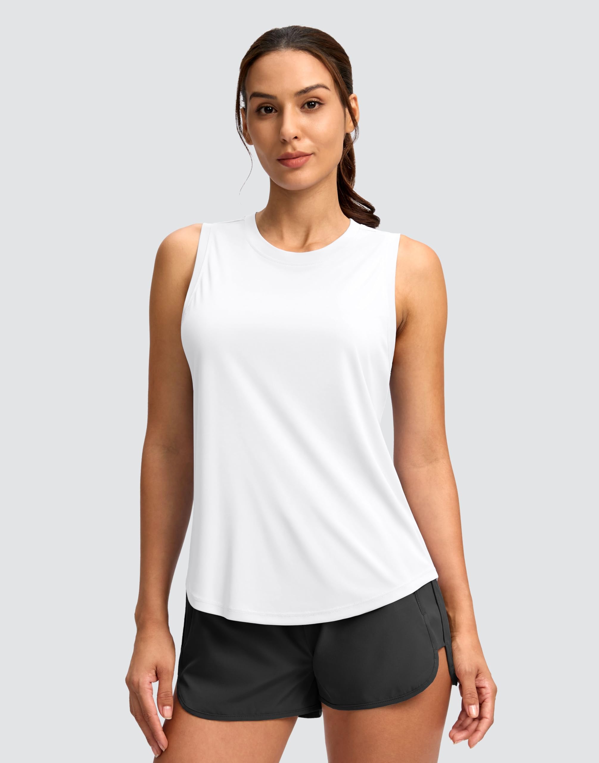 SANTINY Women's Workout Tank Top Racerback Athletic Shirt