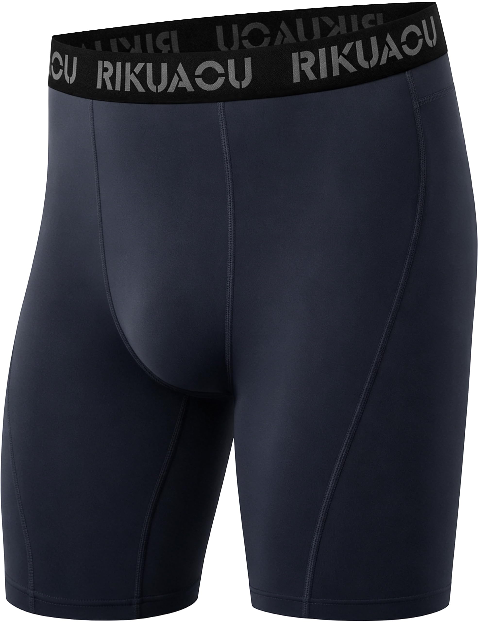 RIKUAOU Men's Compression Shorts, Spandex Athletic Running Tights, Quick Dry Performance Workout Underwear for Cycling