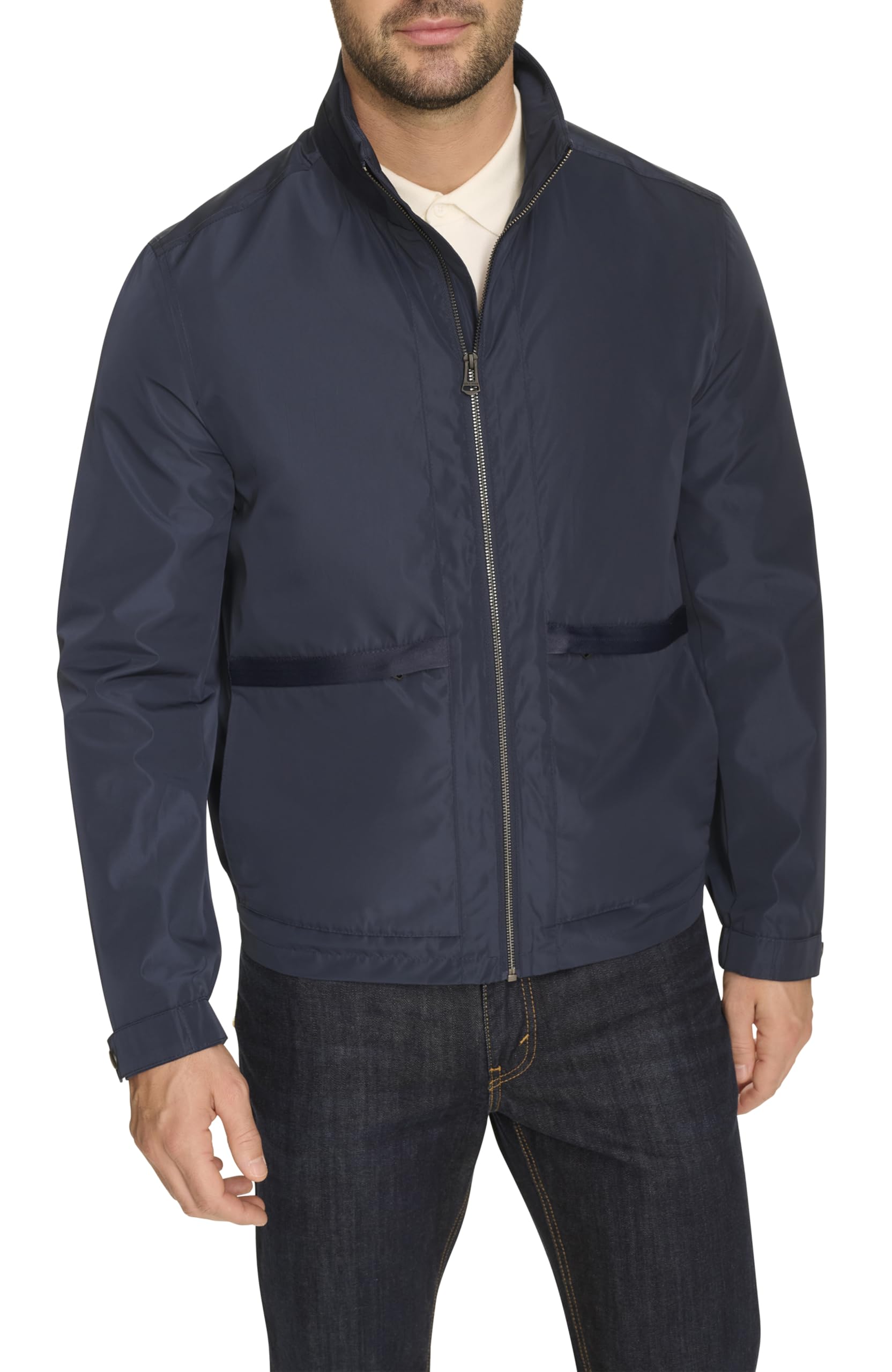 Cole Haan Men’s Self-Packable Long-Sleeve Windbreaker