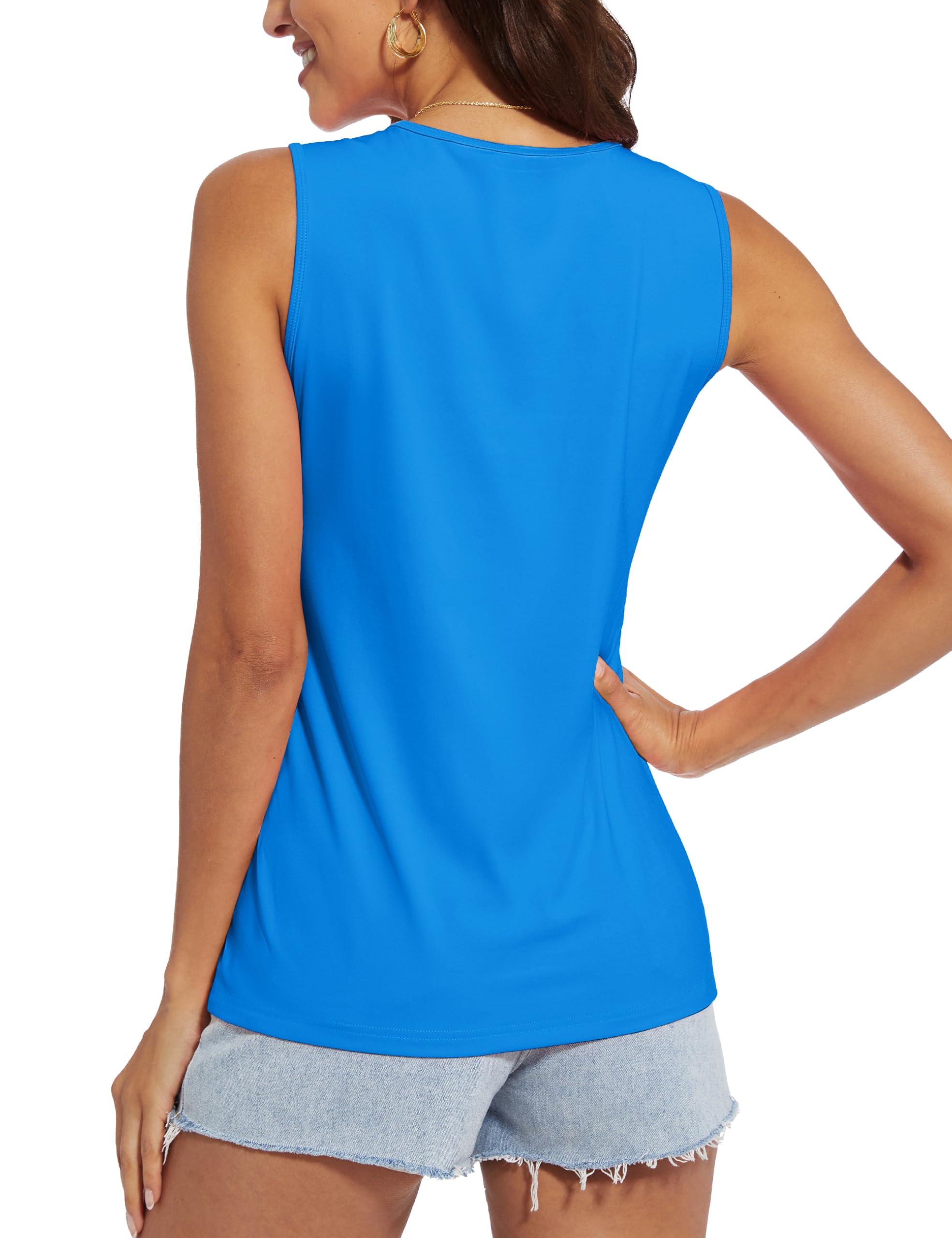 MAGCOMSEN Sleeveless Tops for Women Workout Tank Top Athletic Dry Fit Shirt