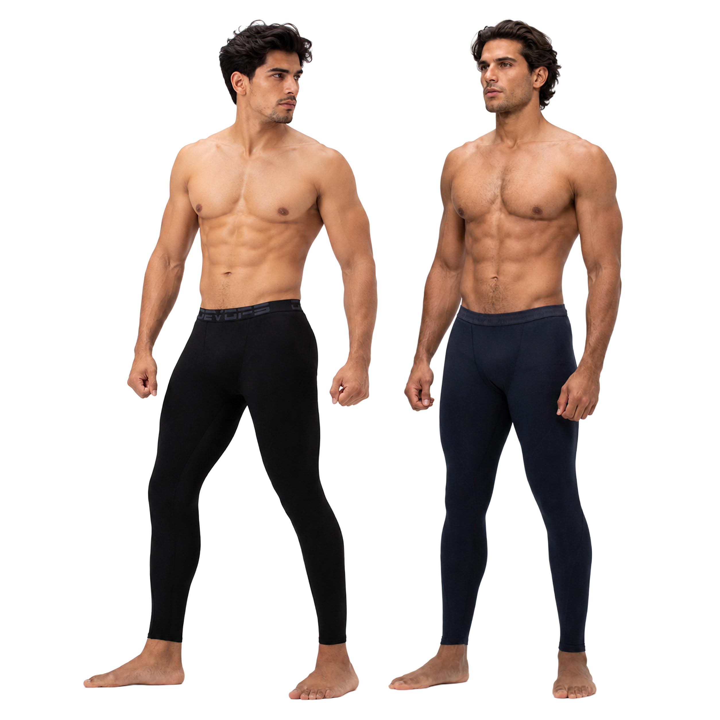 DEVOPS Men’s Fleece Thermal Compression Base Layer Pants