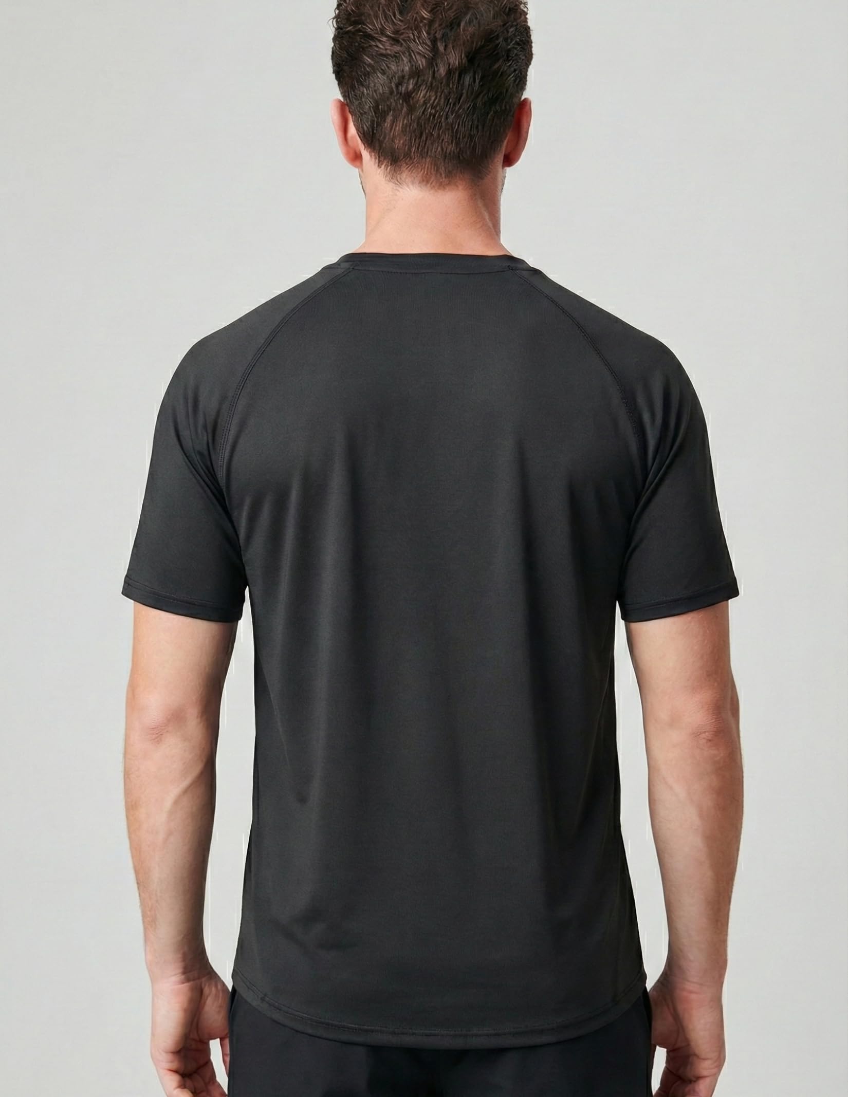 5 Pack Men’s Active Quick Dry Crew Neck T Shirts | Athletic Running Gym Workout Short Sleeve Tee Tops Bulk