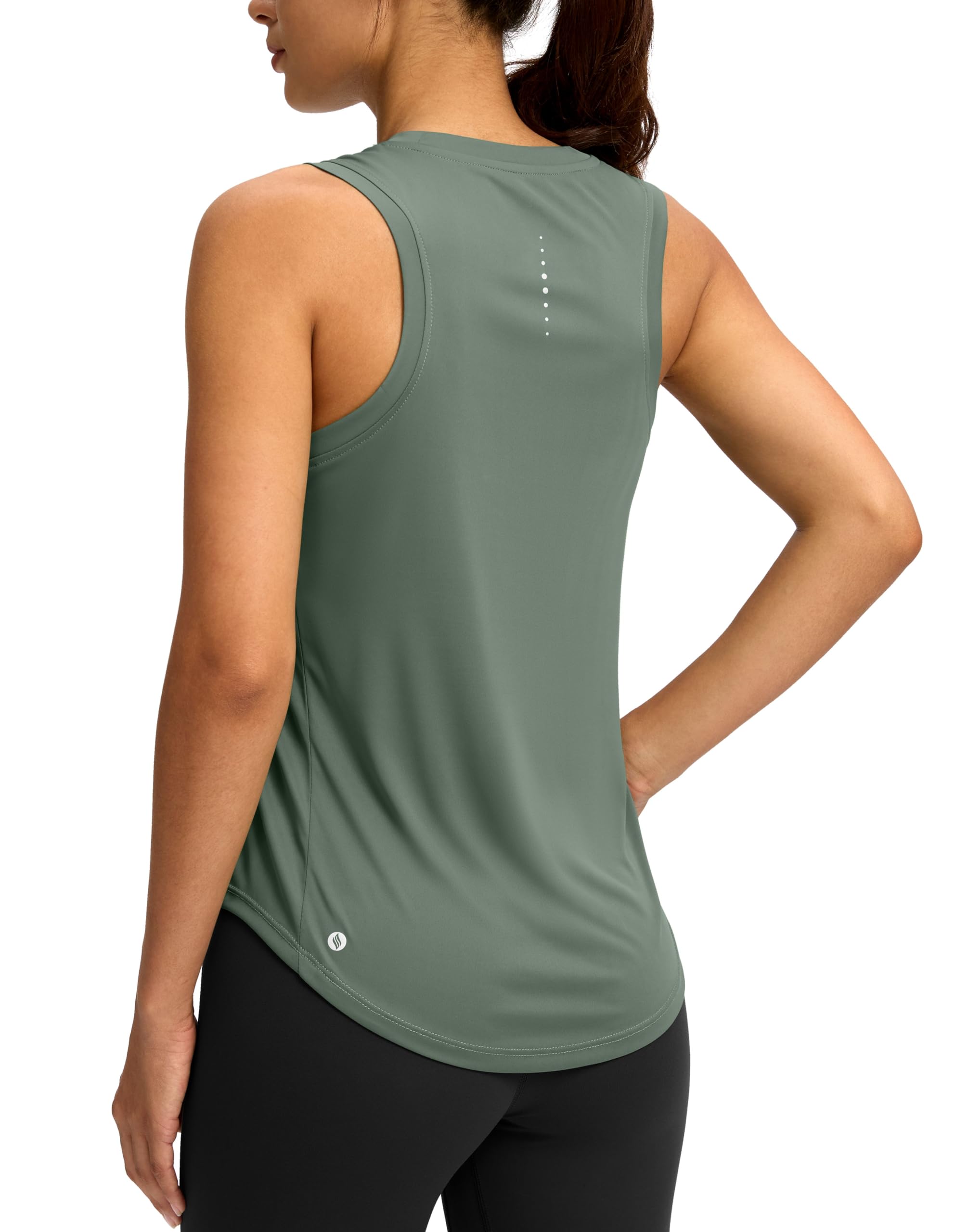 SANTINY Women’s Racerback Athletic Workout Tank Top