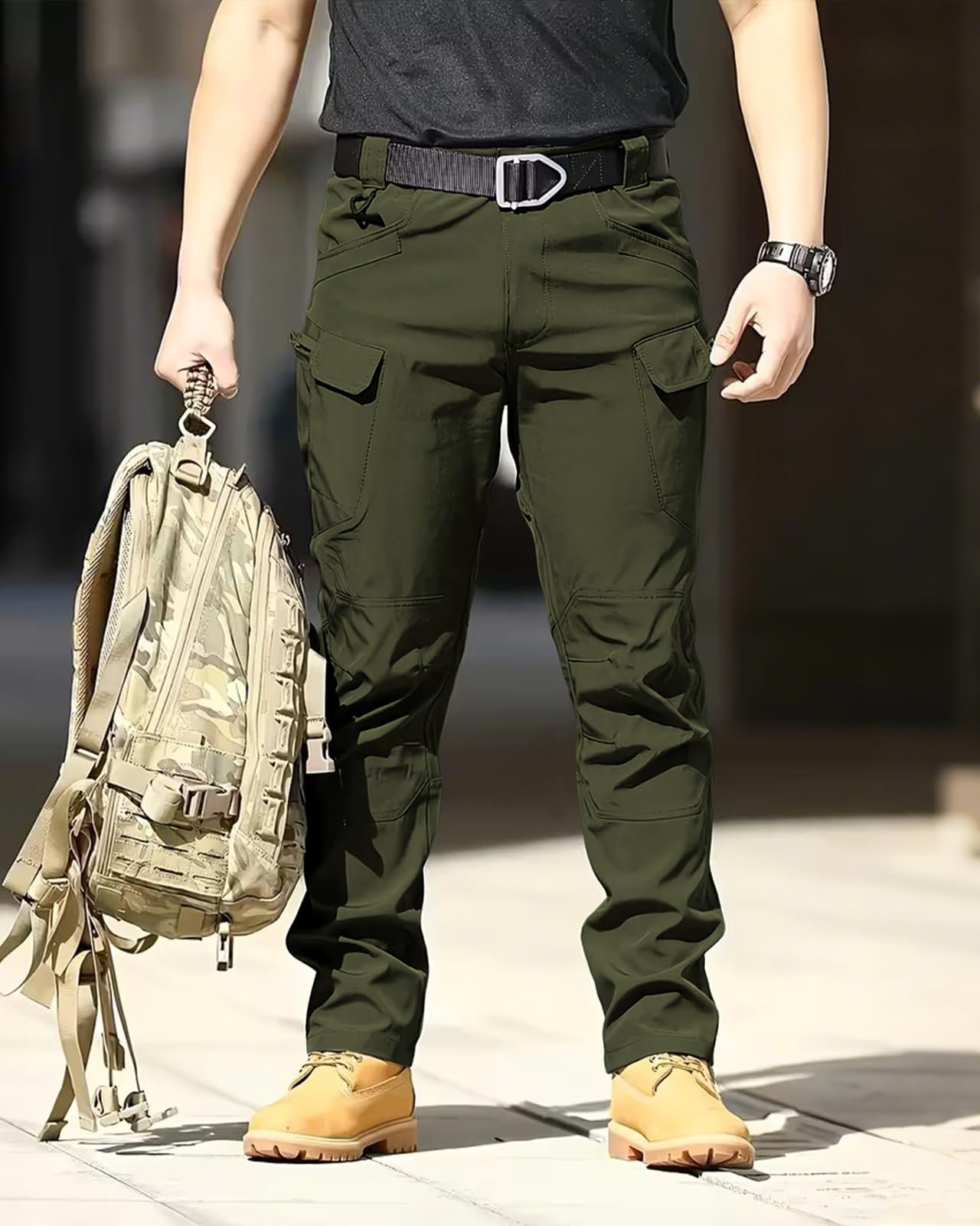 Men’s Stretch Waterproof Tactical Cargo Hiking Pants