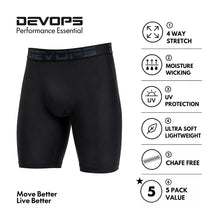 DEVOPS Men’s 3/5-Pack Compression Shorts with Optional Pockets