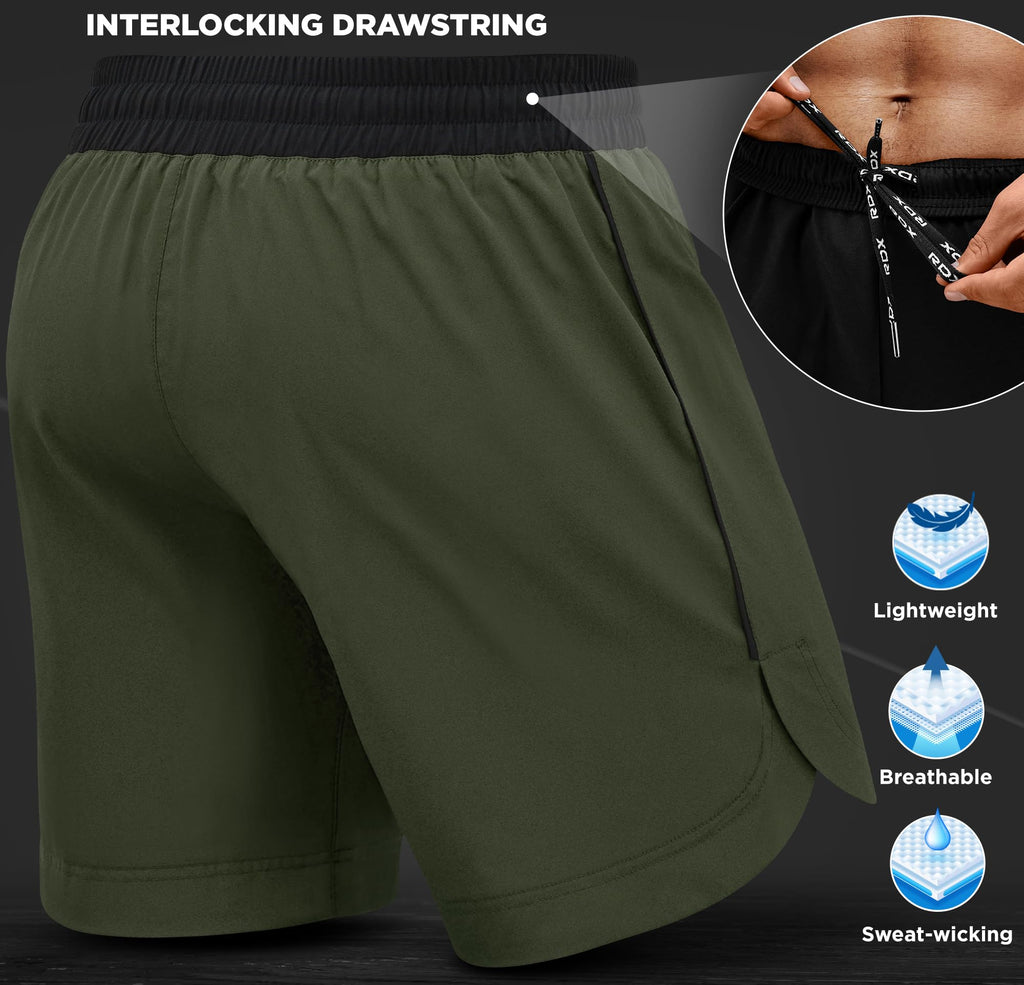 RDX MMA Shorts for Training & Kickboxing – Fighting Shorts for Martial Arts, Cage Fight, Muay Thai, BJJ, Boxing, Grappling