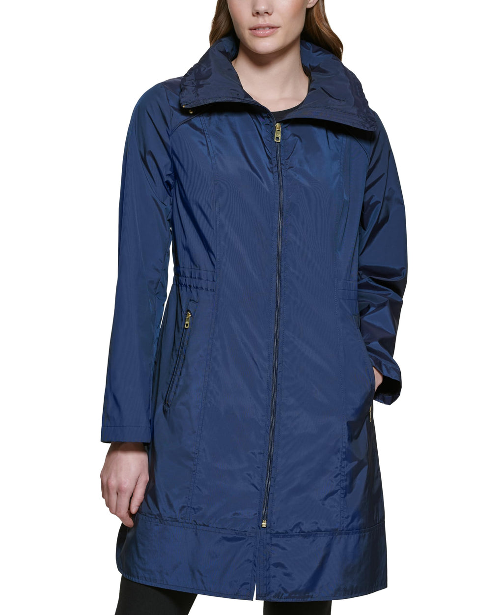 Cole Haan Women’s Packable Lightweight Travel Rain Jacket
