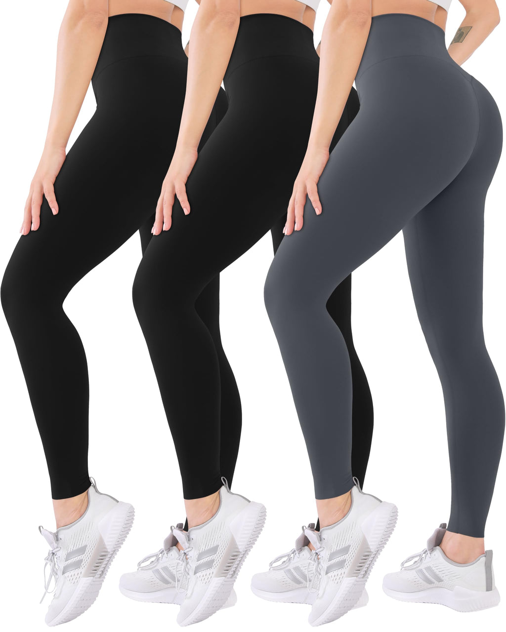 Blisset Women’s 3-Pack High-Waist Pocket Yoga Leggings
