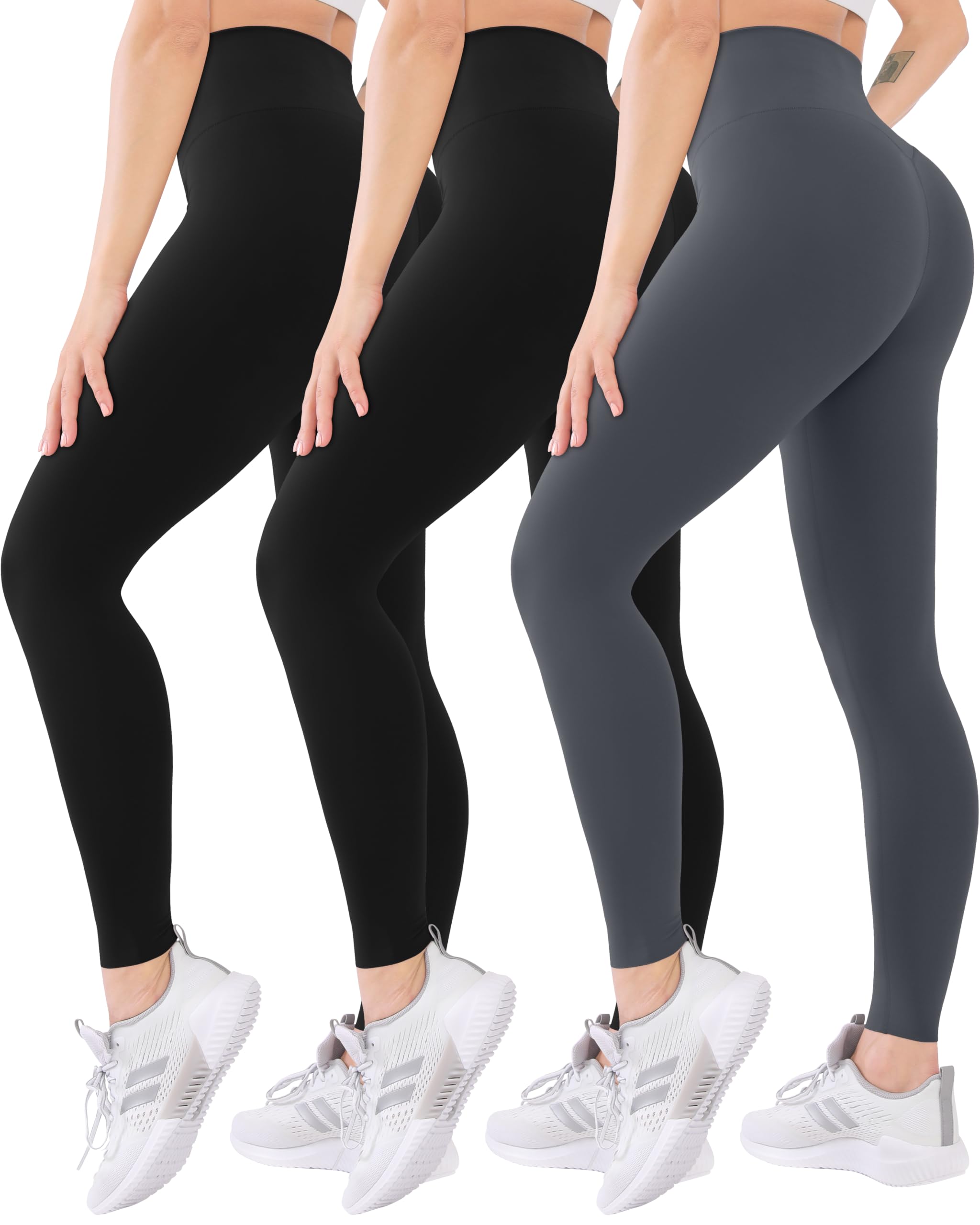 Blisset Women’s 3-Pack High-Waist Pocket Yoga Leggings