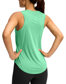SANTINY Women’s Racerback Athletic Workout Tank Top