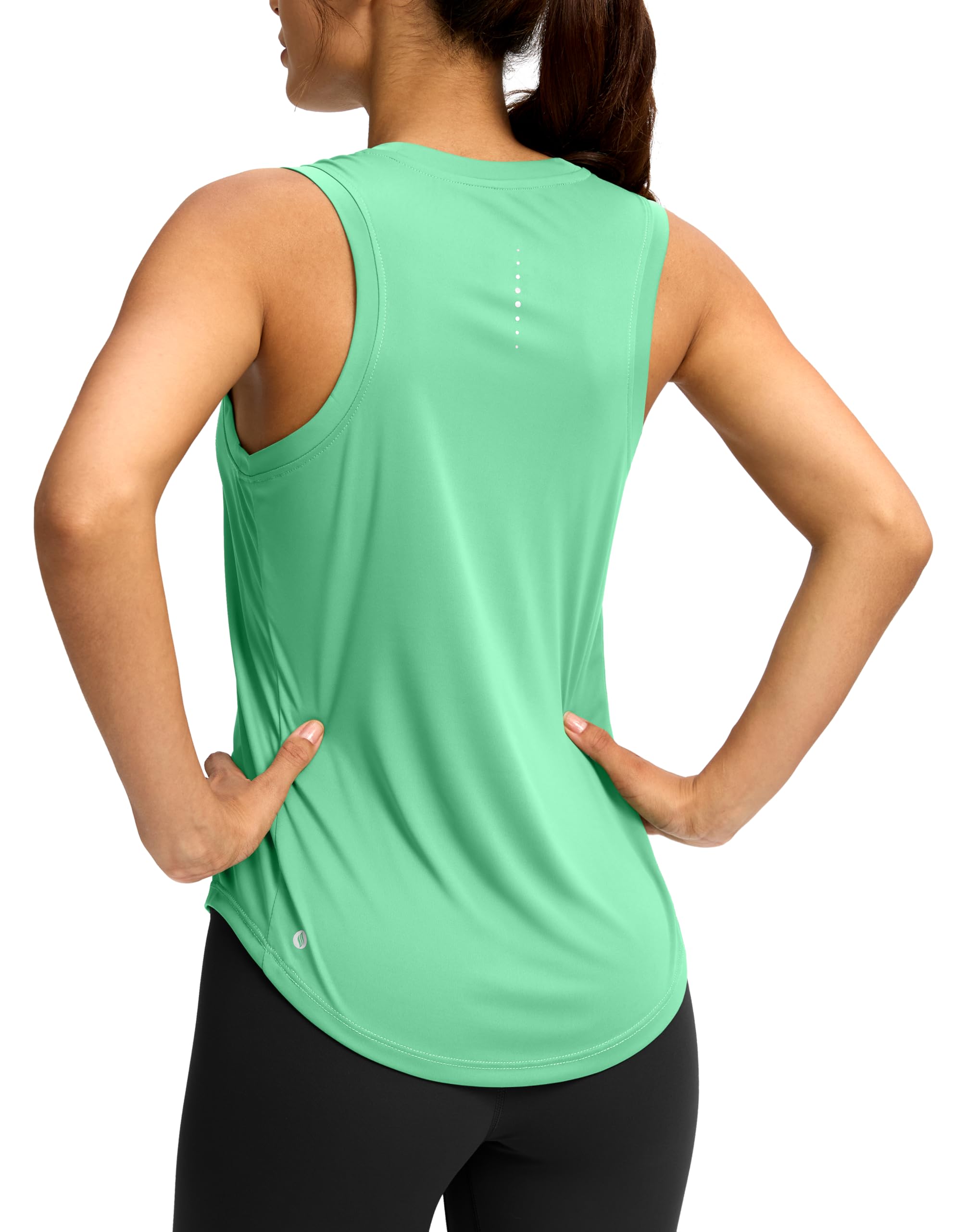 SANTINY Women’s Racerback Athletic Workout Tank Top