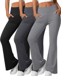 Sweetyweee Women’s 3-Pack Flare Yoga Leggings