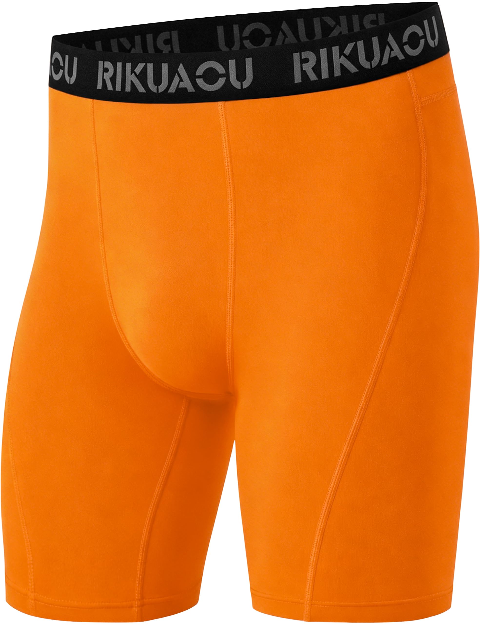 RIKUAOU Men's Compression Shorts, Spandex Athletic Running Tights, Quick Dry Performance Workout Underwear for Cycling