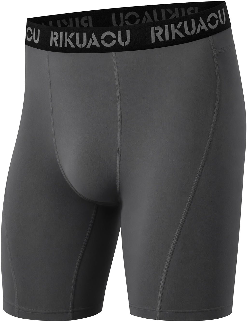 RIKUAOU Men's Compression Shorts, Spandex Athletic Running Tights, Quick Dry Performance Workout Underwear for Cycling