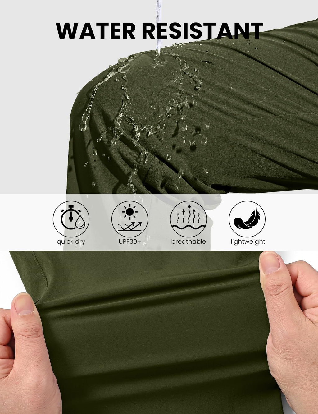 TBMPOY Men’s Lightweight Water-Resistant Hiking Pants