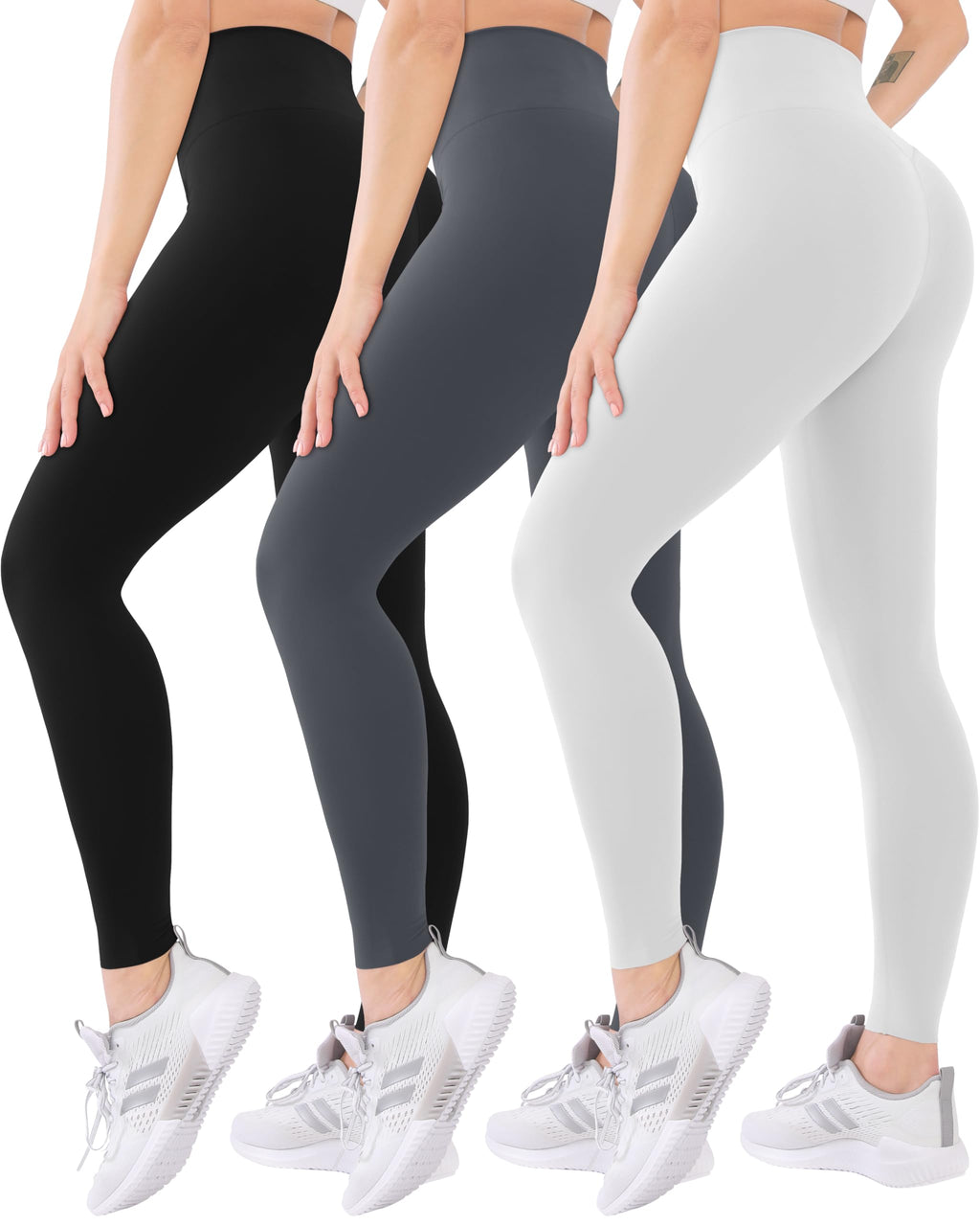 Blisset Women’s 3-Pack High-Waist Pocket Yoga Leggings