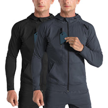 BROKIG Men’s Windbreak Running Jacket with Zip-Up Hood