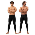 DEVOPS Men’s Fleece Thermal Compression Base Layer Pants