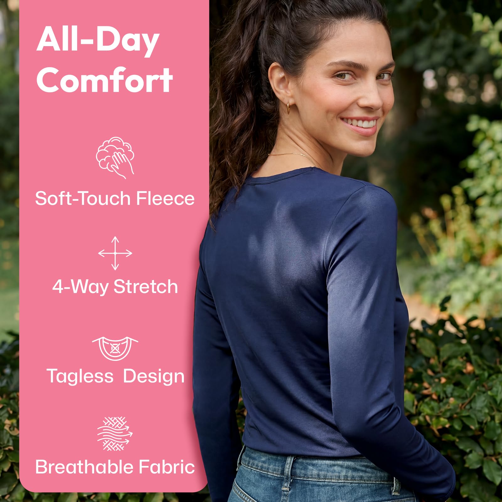Women’s Fleece-Lined Thermal Long Johns Underwear Set