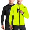 BROKIG Men’s Windbreak Running Jacket with Zip-Up Hood