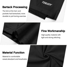 TENJOY Men’s 2-in-1 Quick-Dry Running Shorts with Phone Pockets