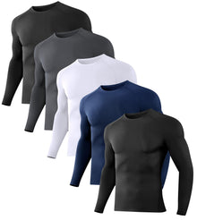 Dalavch Men’s Long-Sleeve Compression Training Shirts