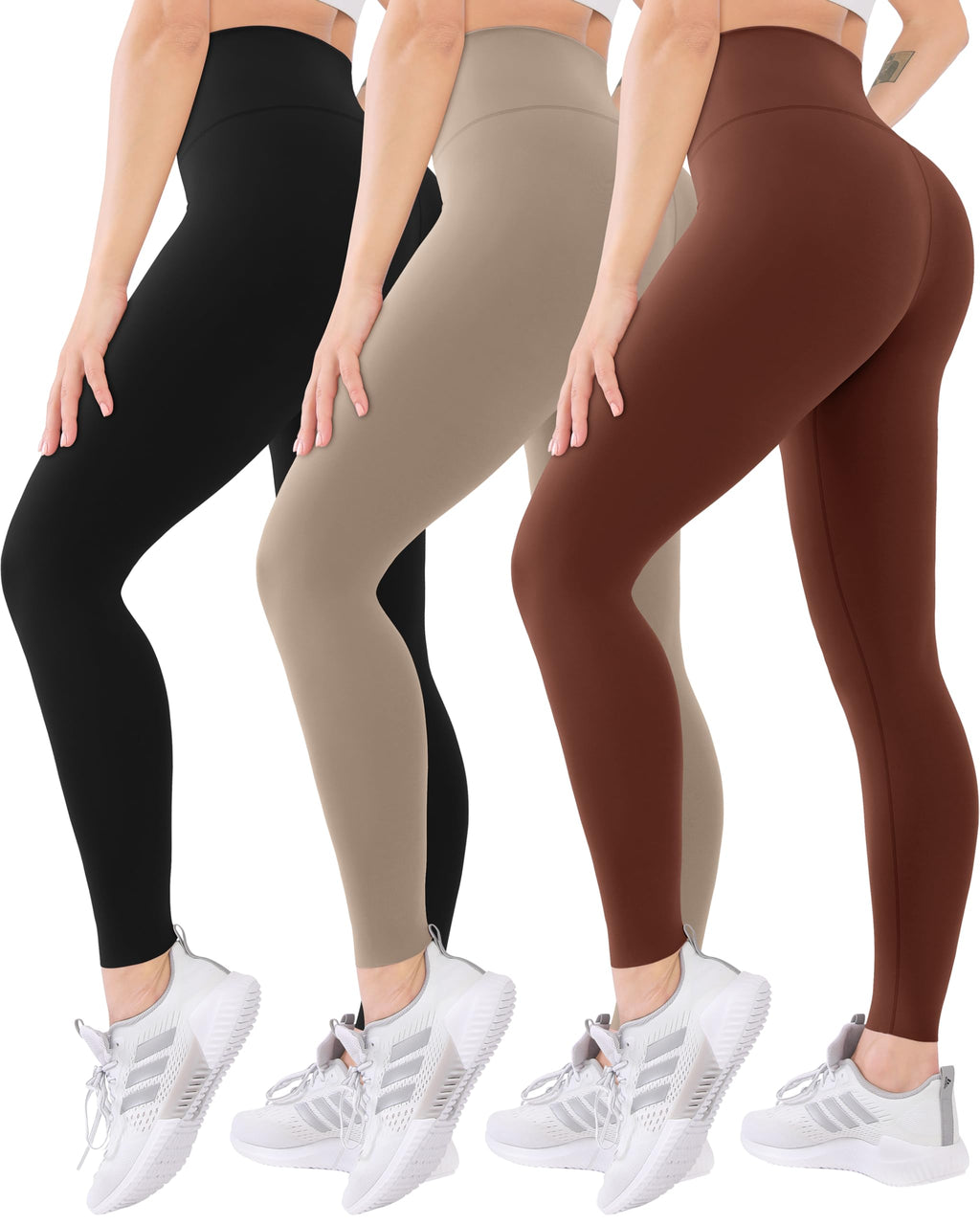 Blisset Women’s 3-Pack High-Waist Pocket Yoga Leggings
