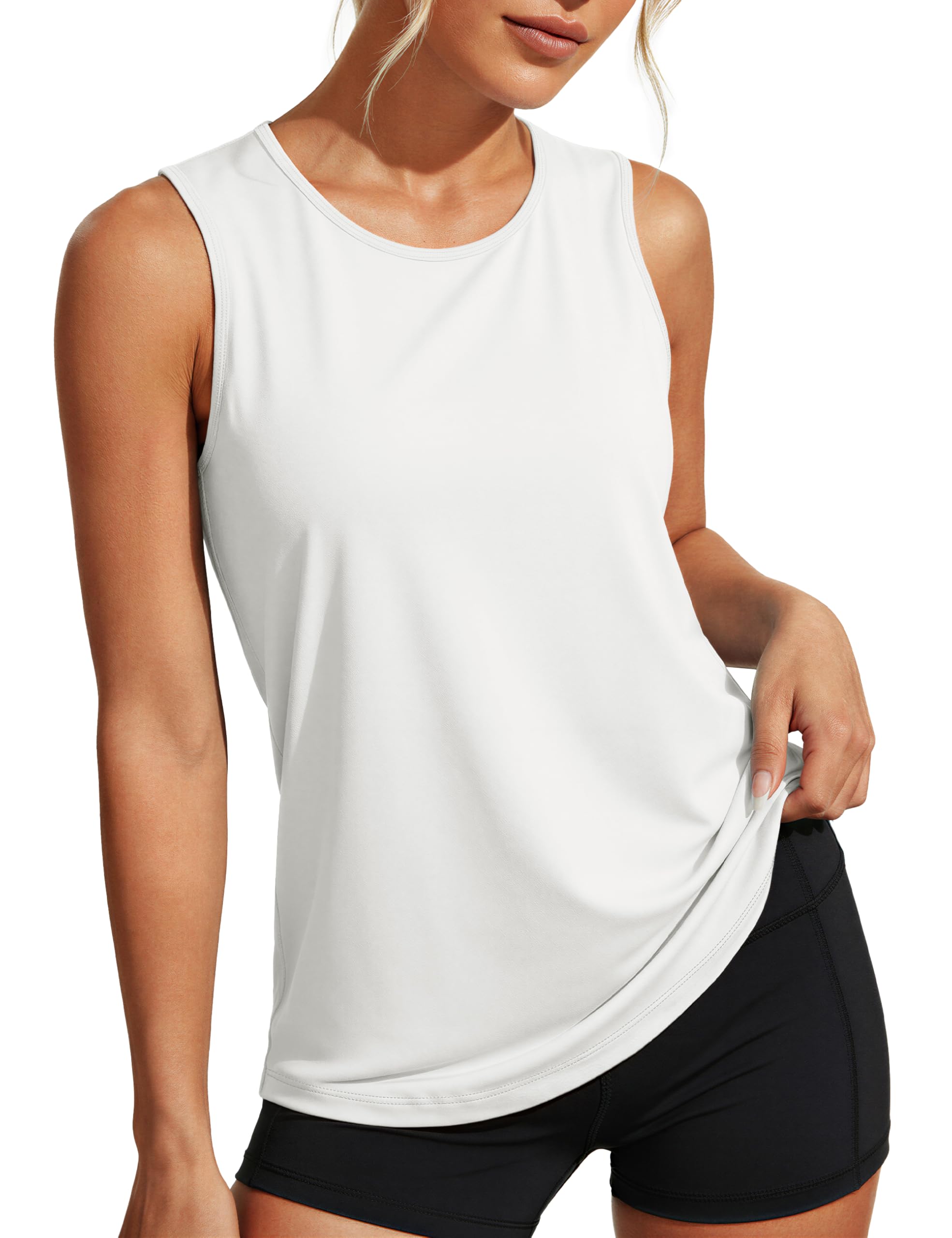 MAGCOMSEN Sleeveless Tops for Women Workout Tank Top Athletic Dry Fit Shirt
