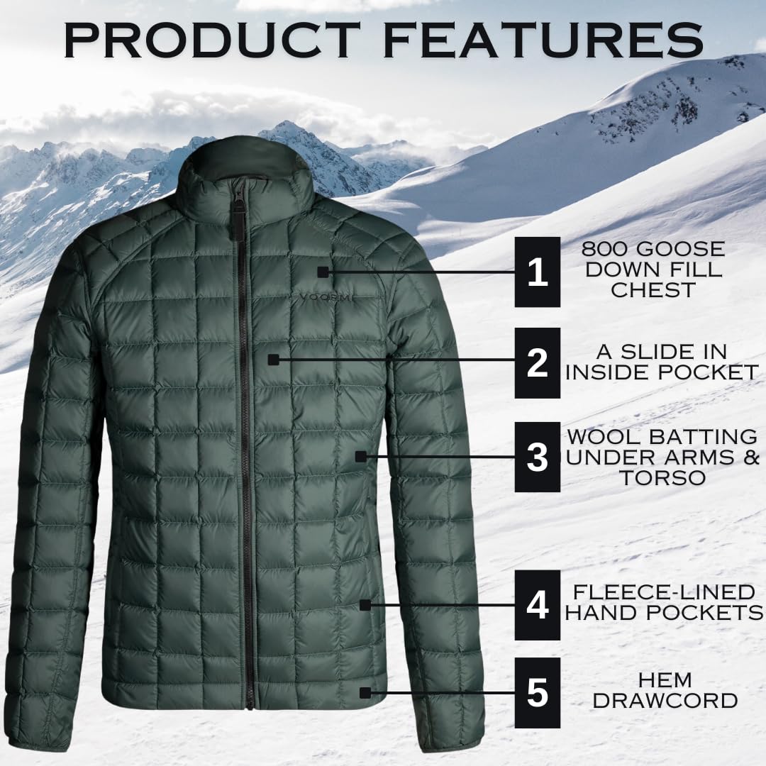 VOORMI Men’s Variant 800-Fill Down Wool Performance Jacket
